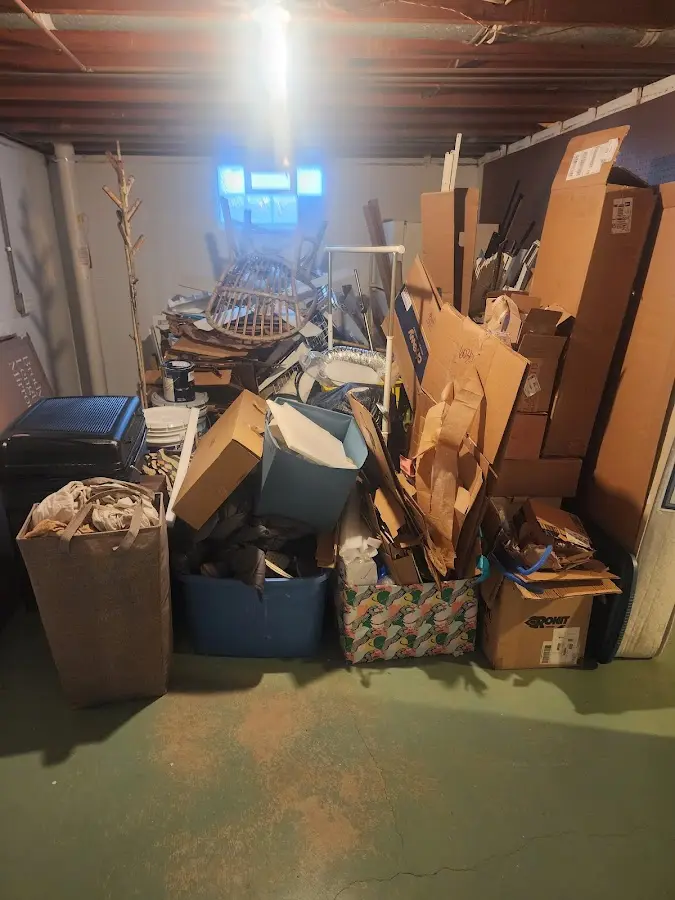 Roll-off dumpster container at job site for Construction Dumpster Rental in Marion